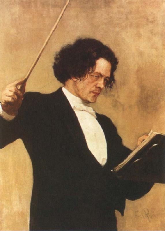 Ilya Repin Portrait of Anton Rubinstein oil painting image